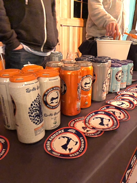 Cans of Wash Ashore Beer