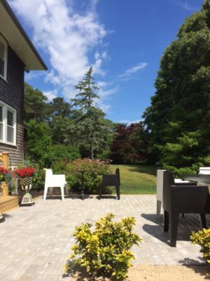 Patio with Chairs and Garden