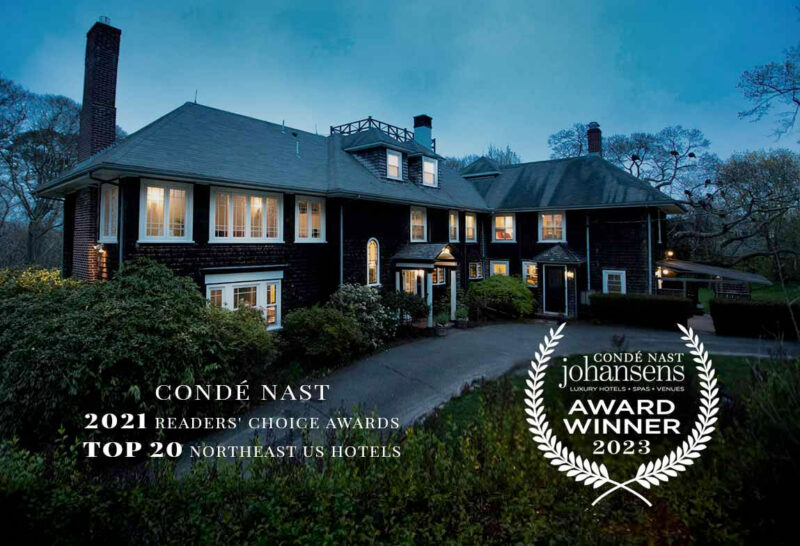 Top 20 Northeast hotels, 2021 Reader's Choice Award Conde Naste, 2023 Best Breakfast