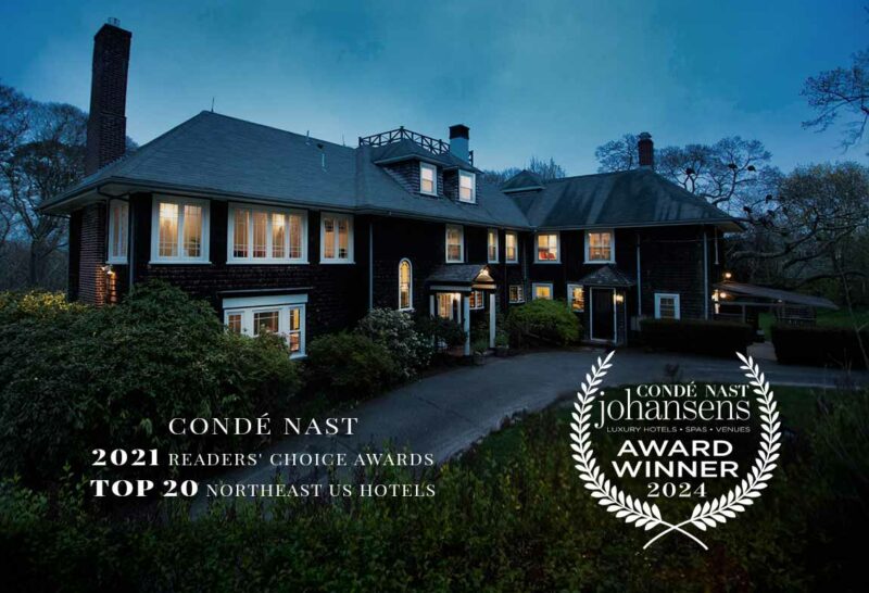 Top 20 Northeast hotels, 2021 Reader's Choice Award Conde Naste, 2024 Best Breakfast